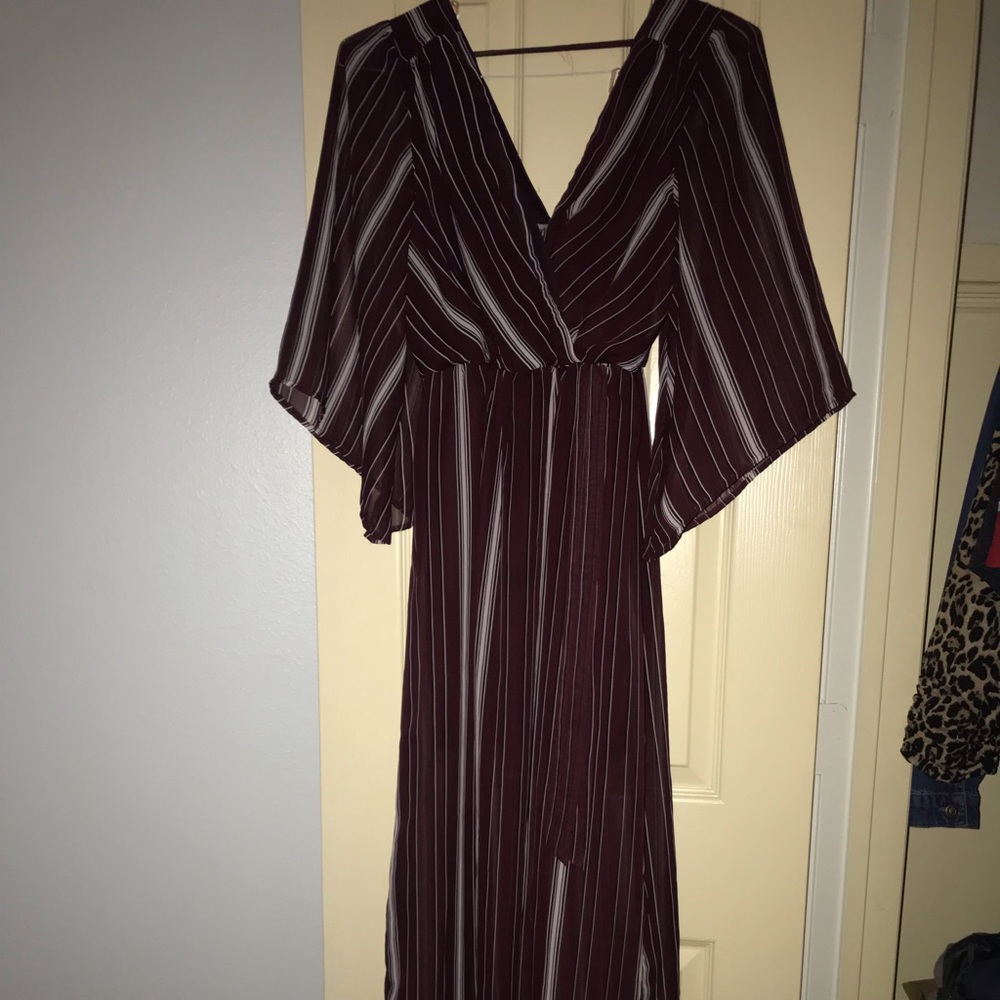 maroon dress